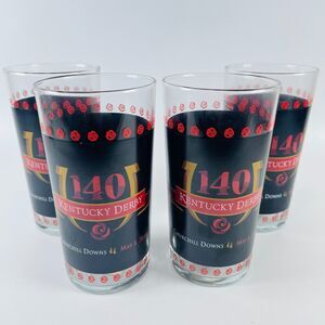 Lot of 4 Kentucky Derby 2014 Mint Julep Glasses Horse Racing Churchill Downs